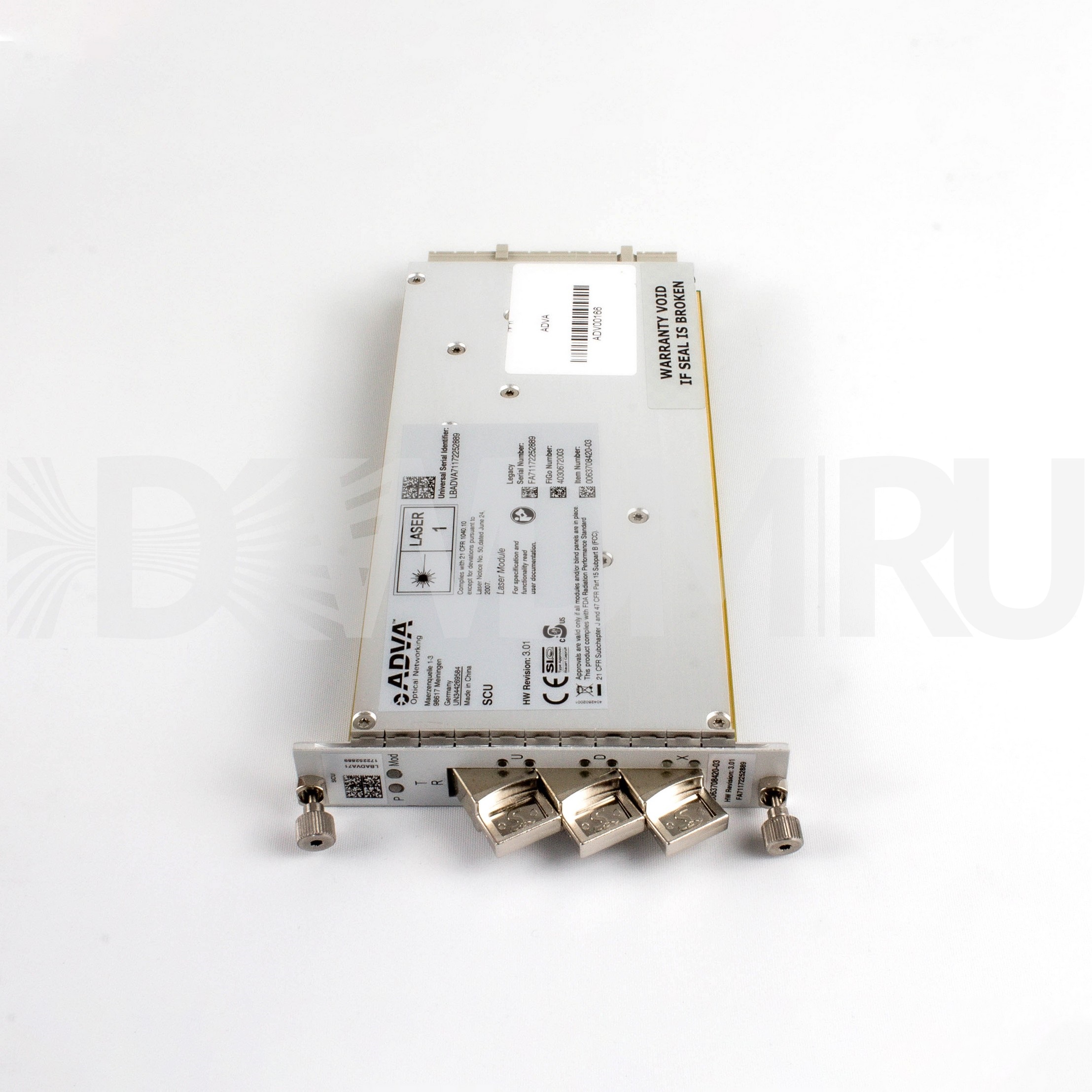 SCU-S Shelf Control Unit, 2.5 HU high for SH1HU ADVA Optical pn0063708430