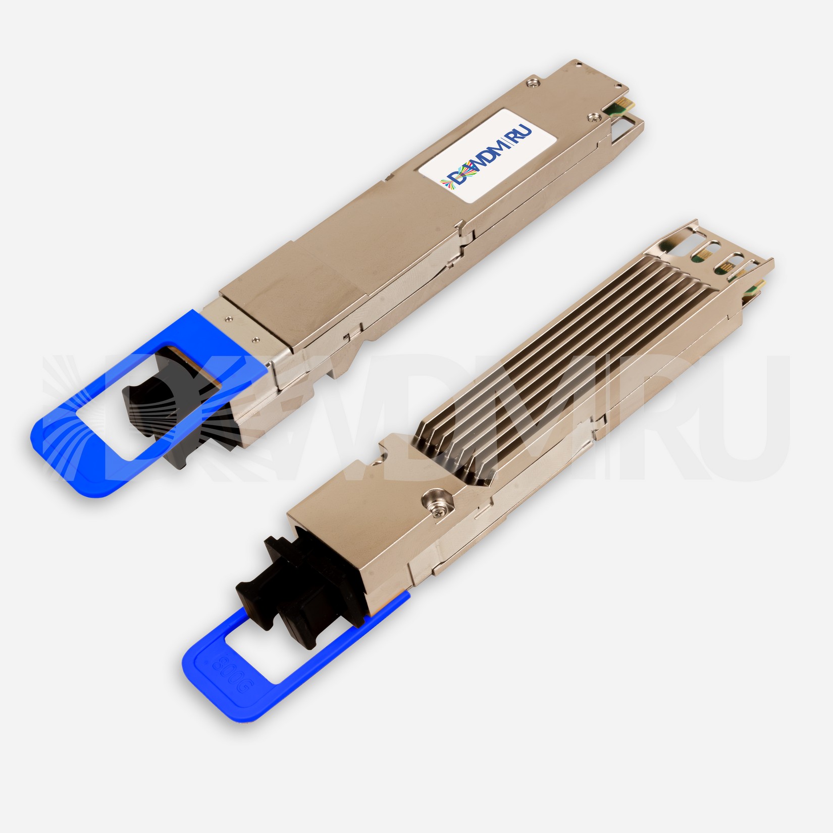 NVIDIA/Mellanox MMS4X00-NM Compatible 800G 2xDR4/DR8 OSFP PAM4 1310nm 500m DOM Two MPO-12/APC InfiniBand NDR Transceiver Module for SMF (Finned Top)