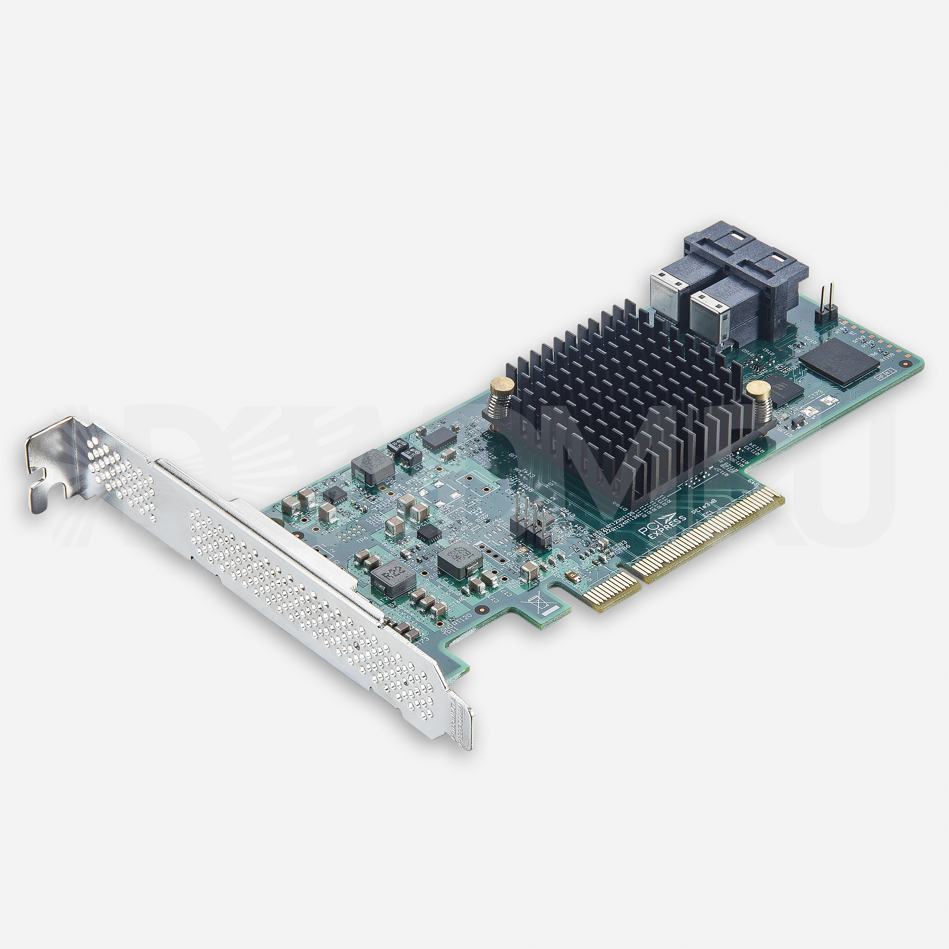 HBA-адаптер, 2 порта SFF-8643, LSI SAS 3008 Сontroller, PCIe 3.0 X8 - ДВДМ.РУ (DSO-Z-12G2SF3-3008-X30-8)